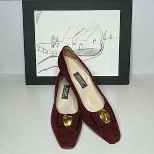 Bally Made in Switzerland Rosebud Women’s Slip On Pumps Heels Shoes Sz 7M